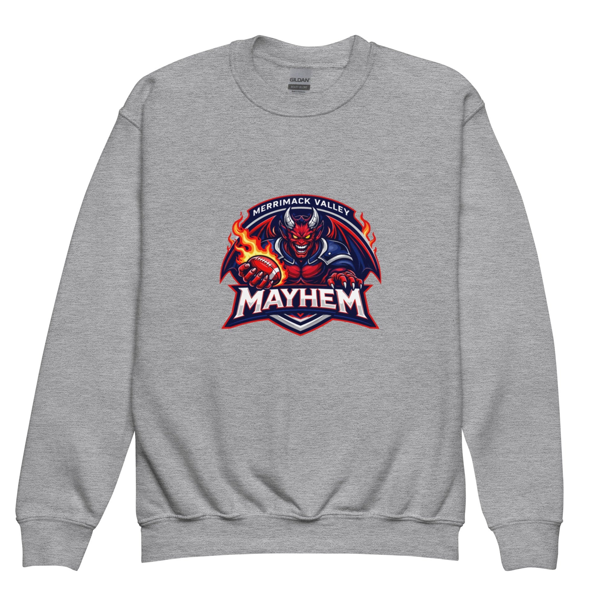 Classic | Youth Sweatshirt | Merrimack Valley Mayhem | Overlord Crest Logo