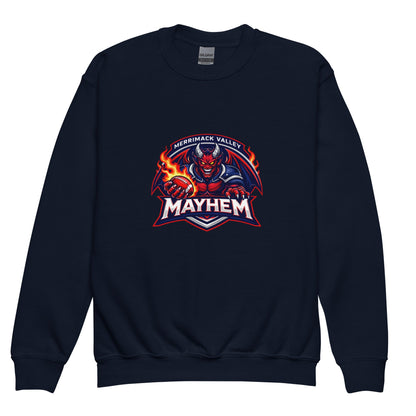Classic | Youth Sweatshirt | Merrimack Valley Mayhem | Overlord Crest Logo