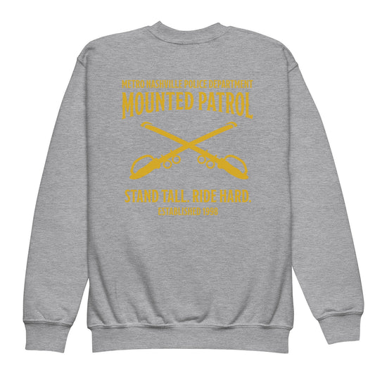 Classic | Youth Sweatshirt | Metro Nashville Police Department Horse Mounted Patrol | Stand Tall Logo
