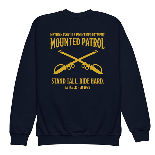 Classic | Youth Sweatshirt | Metro Nashville Police Department Horse Mounted Patrol | Stand Tall Logo