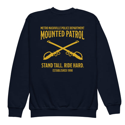 Classic | Youth Sweatshirt | Metro Nashville Police Department Horse Mounted Patrol | Stand Tall Logo