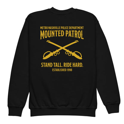 Classic | Youth Sweatshirt | Metro Nashville Police Department Horse Mounted Patrol | Stand Tall Logo