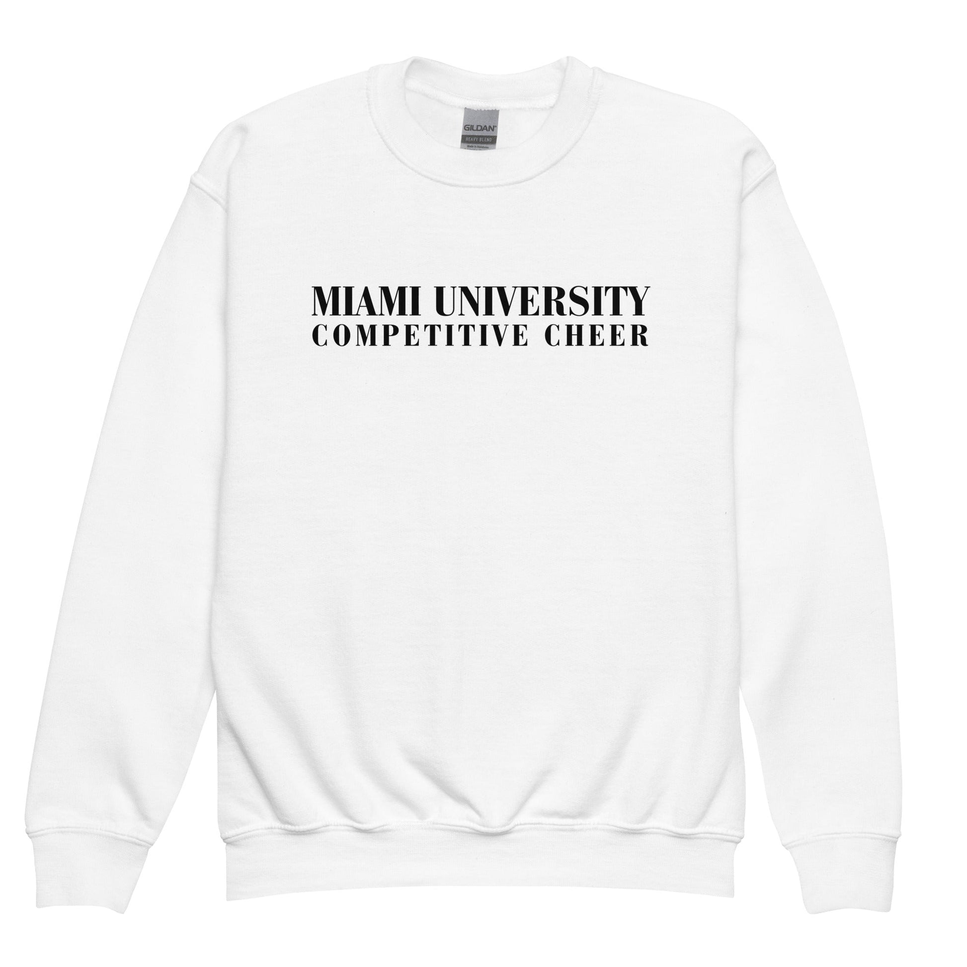 Classic | Youth Sweatshirt | Miami University Competitive Cheer Team | Alt Logo