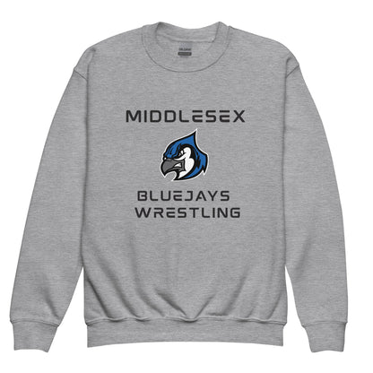 Classic | Youth Sweatshirt | Middlesex Bluejays Wrestling | Bluejays Logo