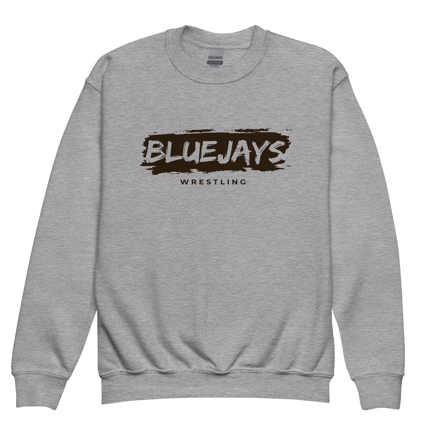 Classic | Youth Sweatshirt | Middlesex Bluejays Wrestling | Script Logo