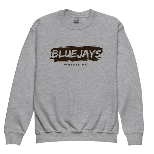 Classic | Youth Sweatshirt | Middlesex Bluejays Wrestling | Script Logo