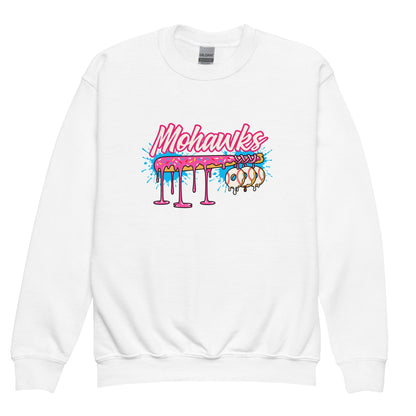 Classic | Youth Sweatshirt | Mohawks | Pink Batters Logo