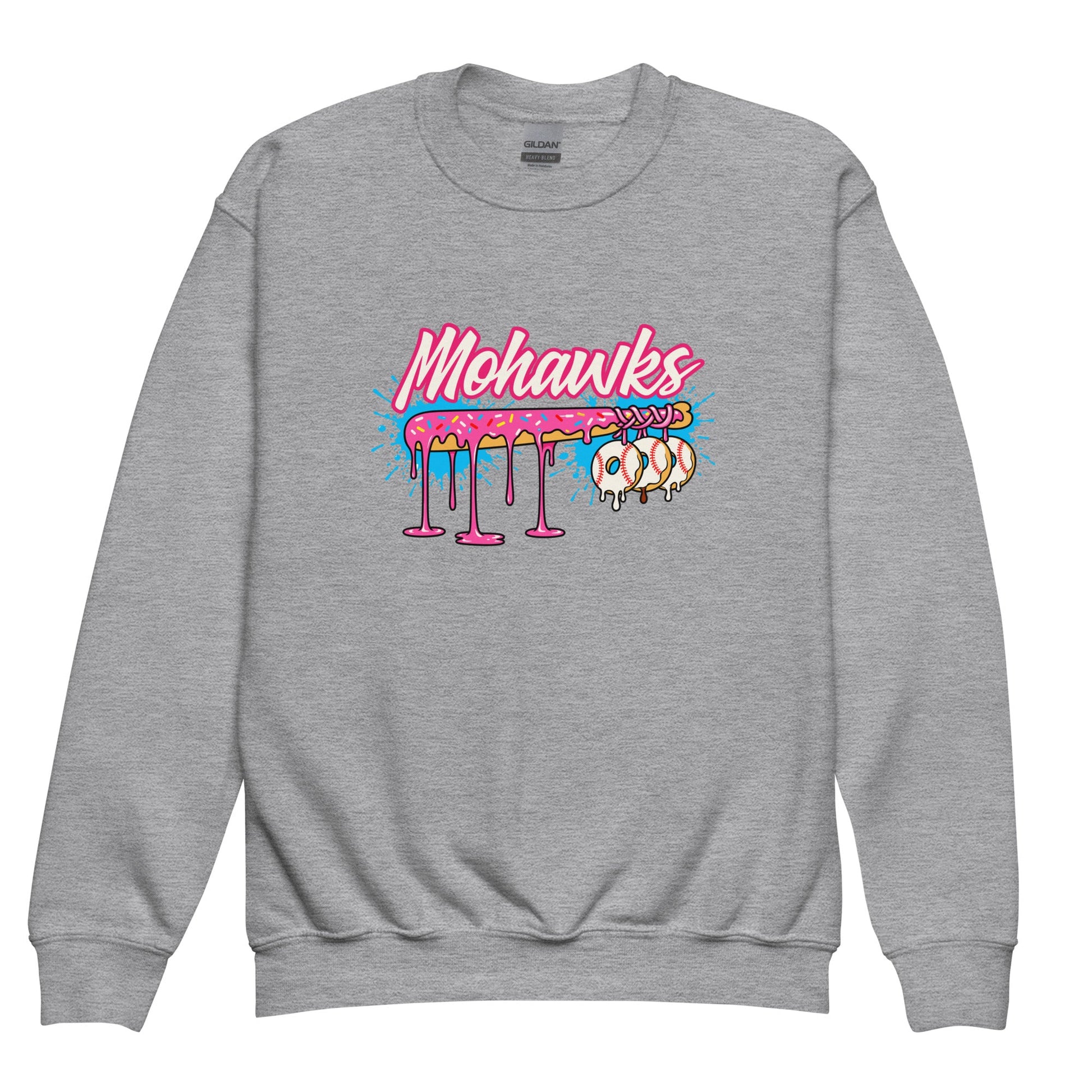 Classic | Youth Sweatshirt | Mohawks | Pink Batters Logo