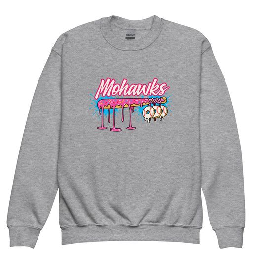 Classic | Youth Sweatshirt | Mohawks | Pink Batters Logo