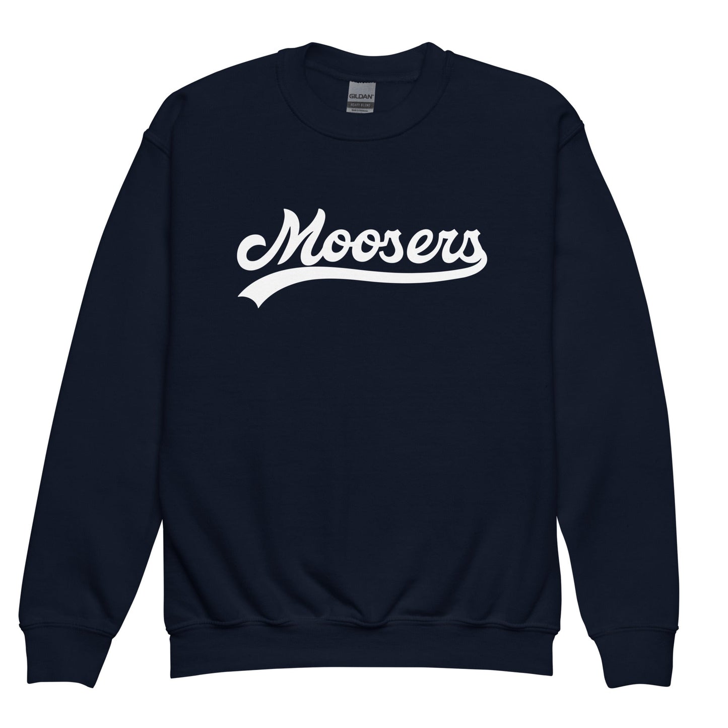Classic | Youth Sweatshirt | Moosers | Athletic Script Logo