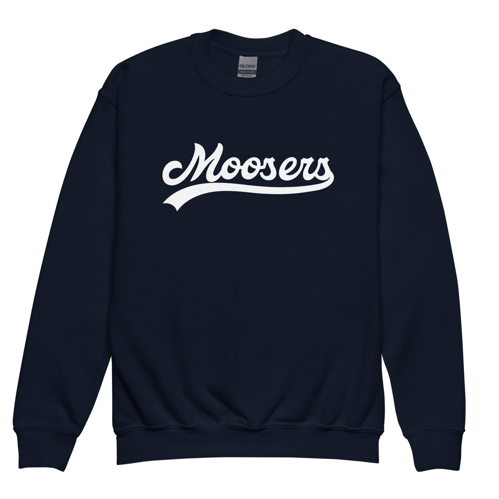 Classic | Youth Sweatshirt | Moosers | Athletic Script Logo