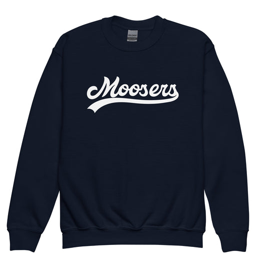 Classic | Youth Sweatshirt | Moosers | Athletic Script Logo