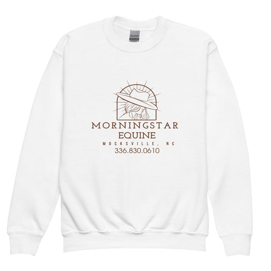Classic | Youth Sweatshirt | Morningstar Equine | Morningstar Equine Burnt Logo
