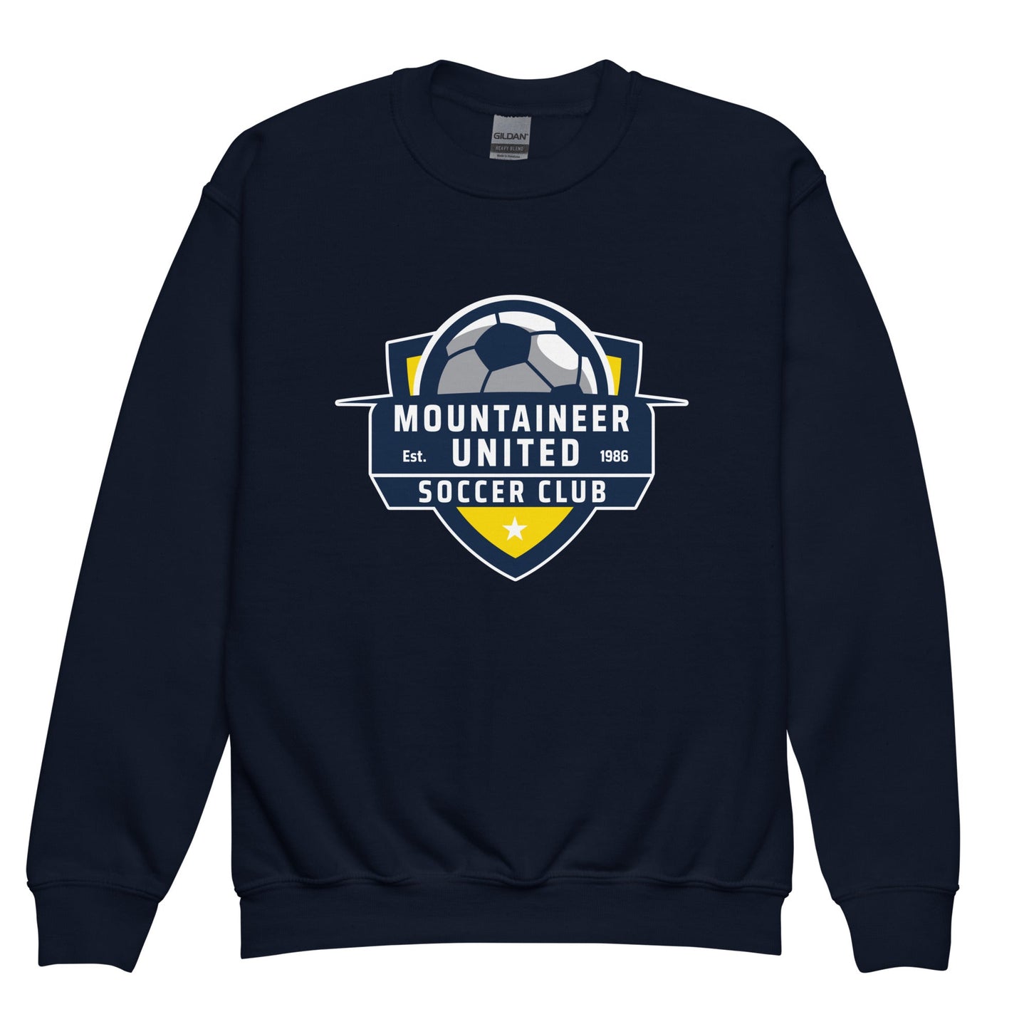 Classic | Youth Sweatshirt | Mountaineer United Soccer Club | Alpine Crest Logo