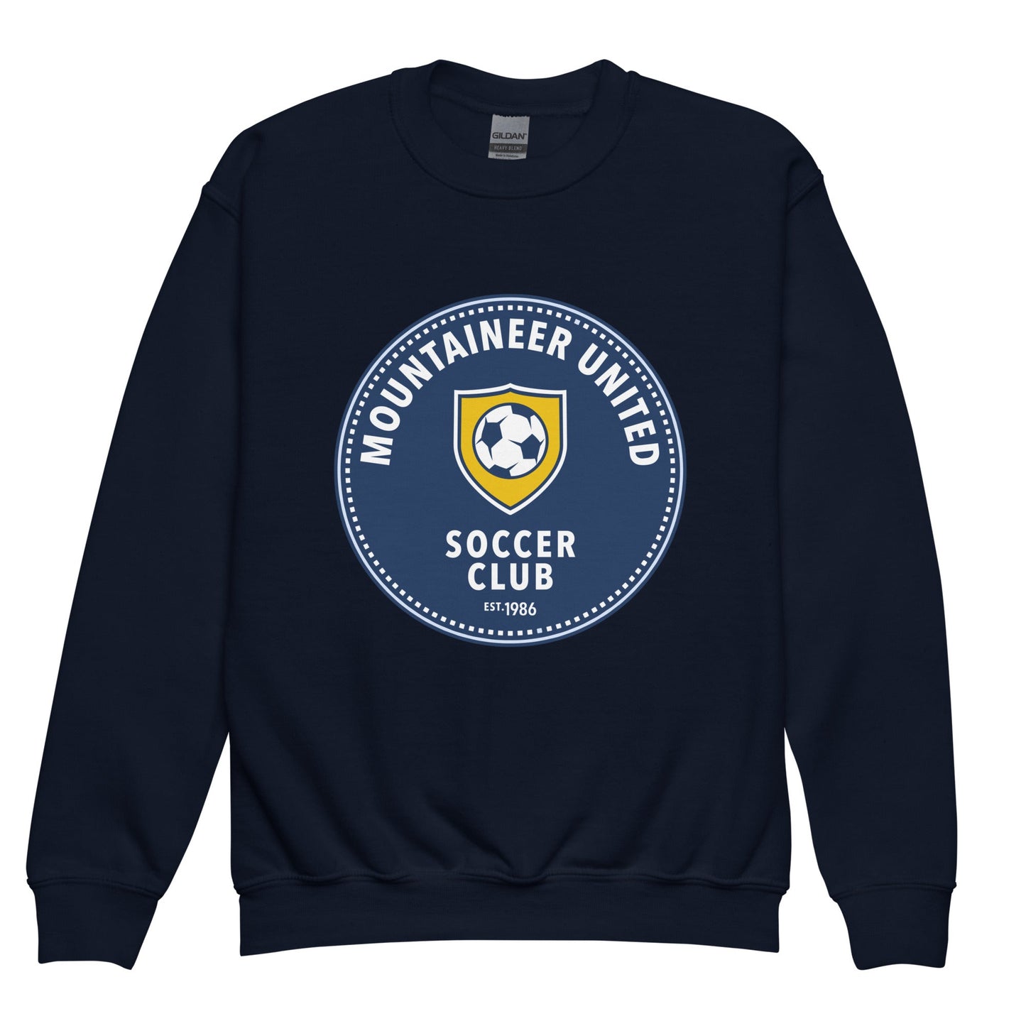 Classic | Youth Sweatshirt | Mountaineer United Soccer Club | Badge Logo