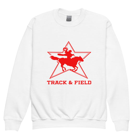 Classic | Youth Sweatshirt | North Lake Track and Field | Cowboy T&F Logo