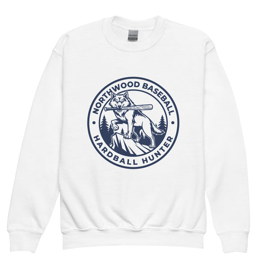 Classic | Youth Sweatshirt | Northwood High School Baseball | Badge Logo