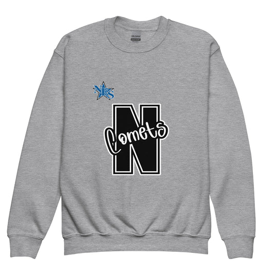 Classic | Youth Sweatshirt | Norton Elementary School | N Comets Logo