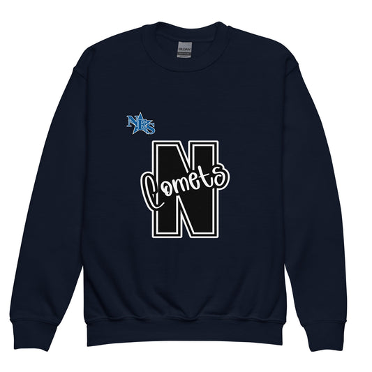 Classic | Youth Sweatshirt | Norton Elementary School | N Comets Logo