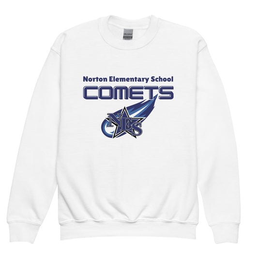 Classic | Youth Sweatshirt | Norton Elementary School | Space Script Logo