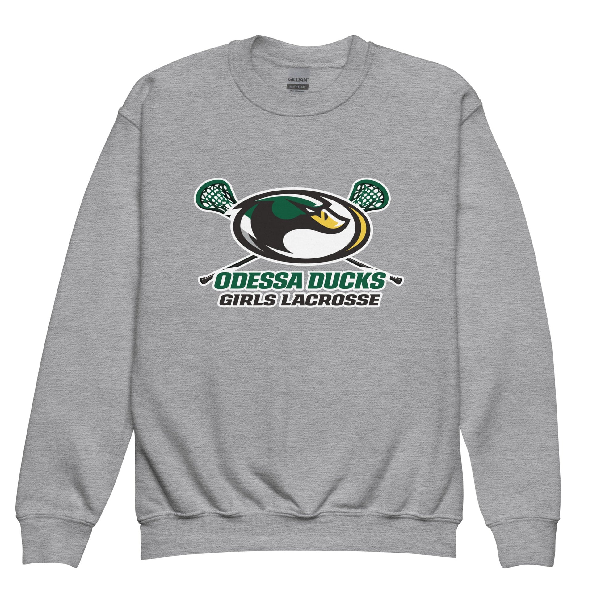 Classic | Youth Sweatshirt | Odessa Girls Lacrosse | Duck Sticks Logo