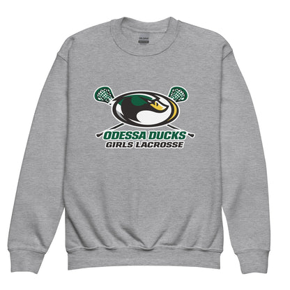 Classic | Youth Sweatshirt | Odessa Girls Lacrosse | Duck Sticks Logo