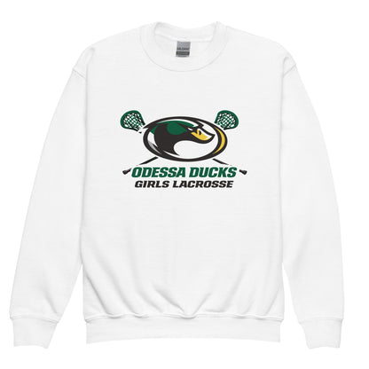 Classic | Youth Sweatshirt | Odessa Girls Lacrosse | Duck Sticks Logo