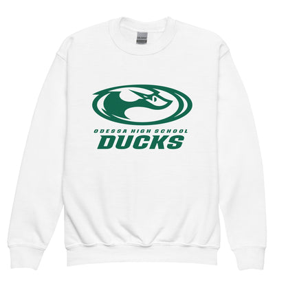 Classic | Youth Sweatshirt | Odessa Girls Lacrosse | Ducks Green Logo