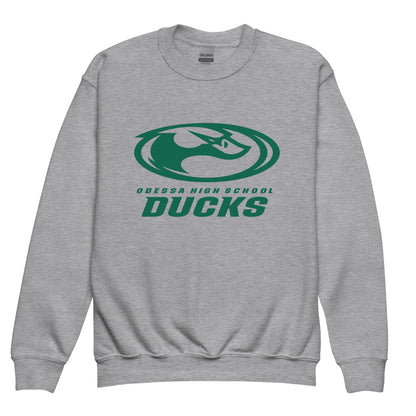Classic | Youth Sweatshirt | Odessa Girls Lacrosse | Ducks Green Logo