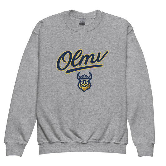 Classic | Youth Sweatshirt | OLMV Vikings | Script Logo