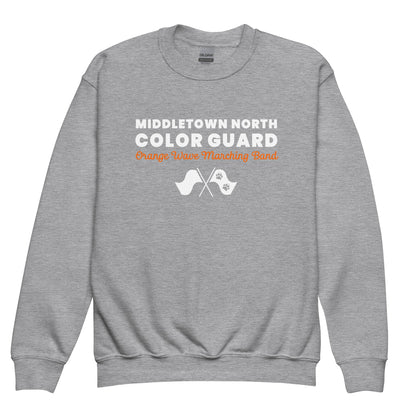 Classic | Youth Sweatshirt | Orange Wave Marching Band | Modern Script Logo