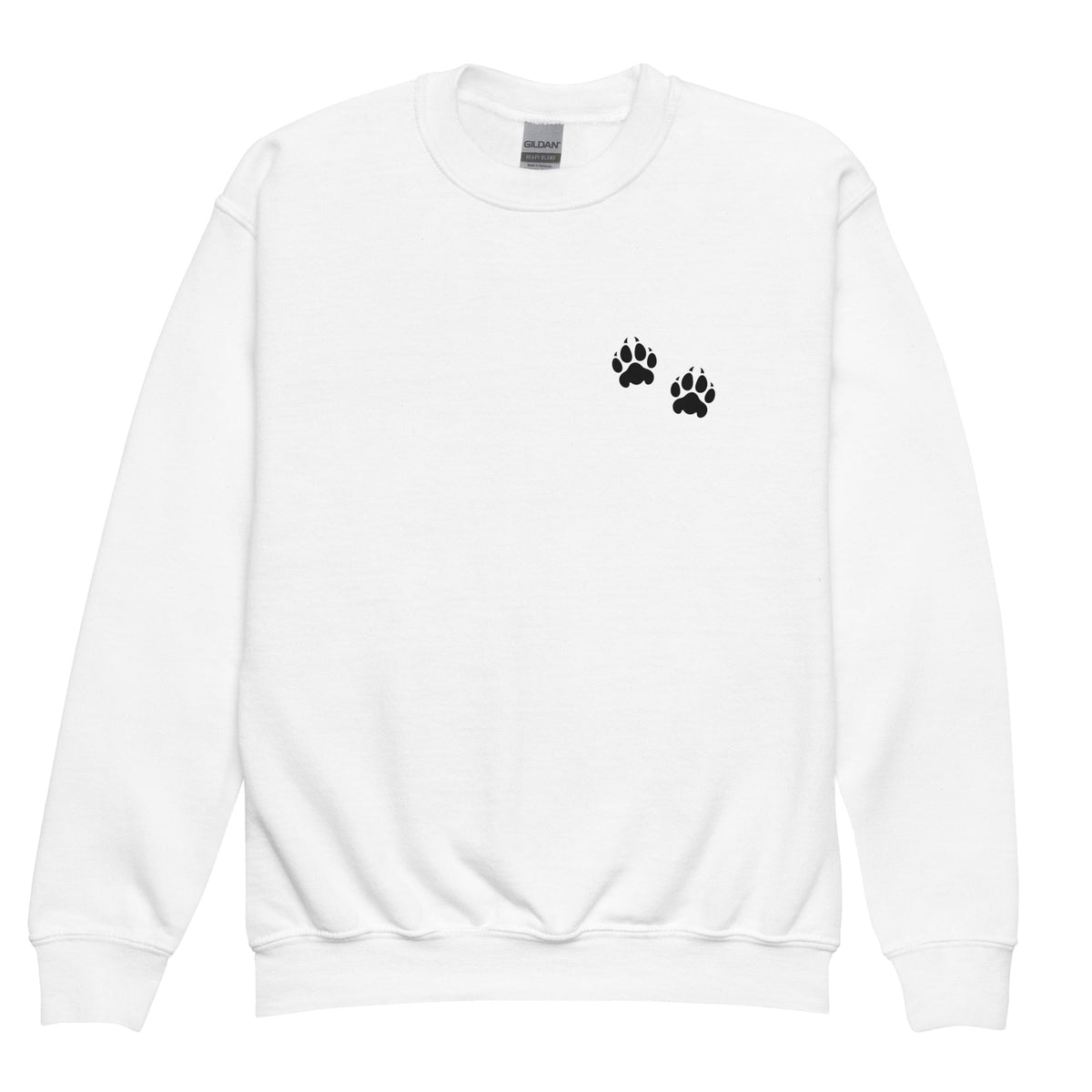 Classic | Youth Sweatshirt | Orange Wave Marching Band | Paw Mark Logo
