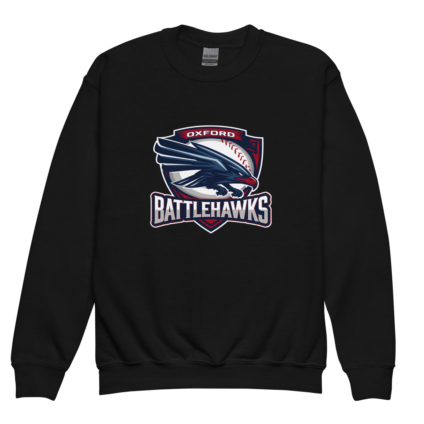 Classic | Youth Sweatshirt | Oxford Battlehawks 13U | Badge Logo