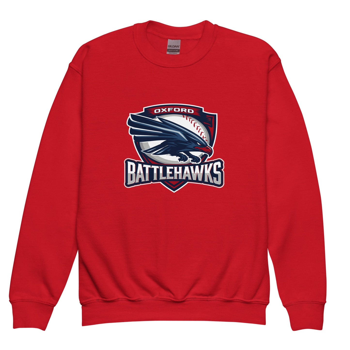 Classic | Youth Sweatshirt | Oxford Battlehawks 13U | Badge Logo