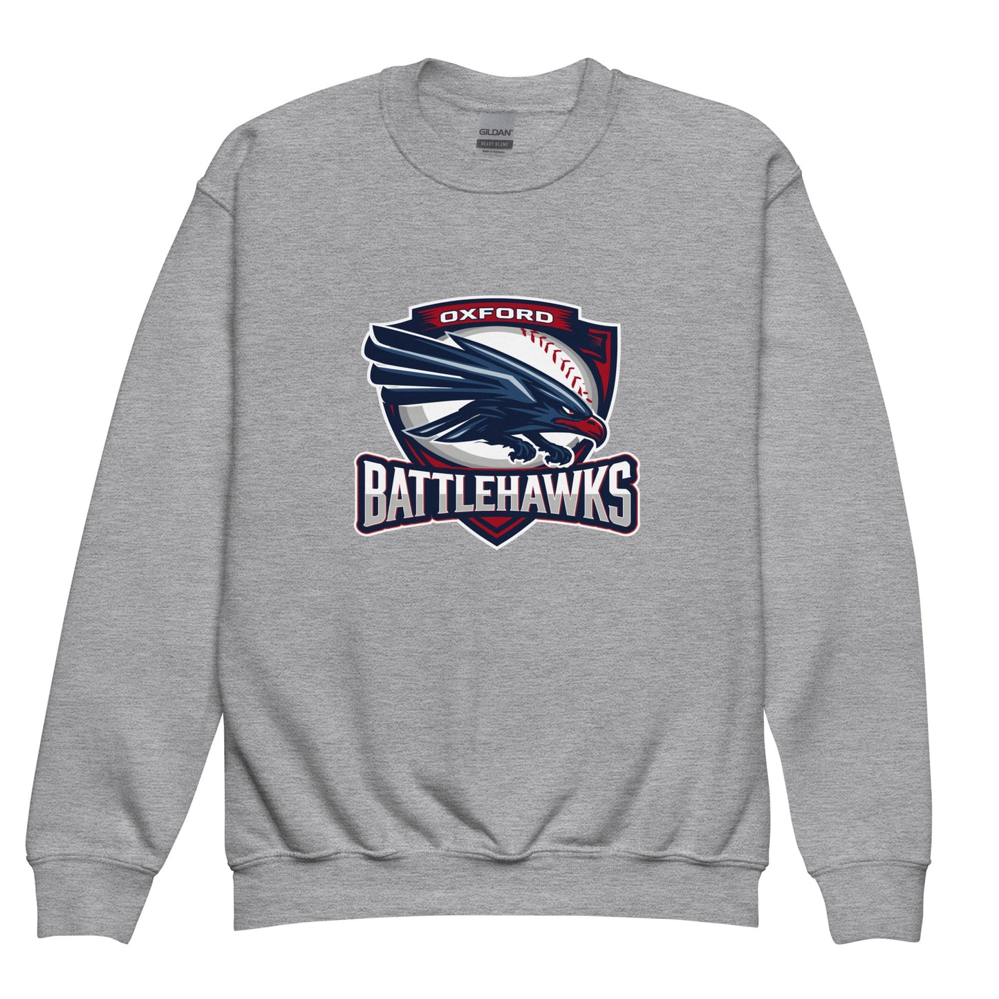 Classic | Youth Sweatshirt | Oxford Battlehawks 13U | Badge Logo