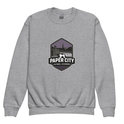 Classic | Youth Sweatshirt | Paper City Futbol Academy | Vanguard Shield Logo