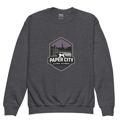 Classic | Youth Sweatshirt | Paper City Futbol Academy | Vanguard Shield Logo