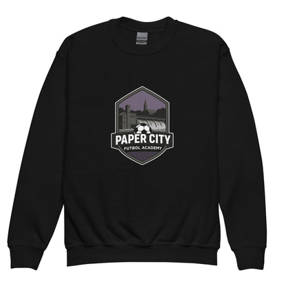 Classic | Youth Sweatshirt | Paper City Futbol Academy | Vanguard Shield Logo