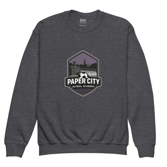Classic | Youth Sweatshirt | Paper City Futbol Academy | Vanguard Shield Logo
