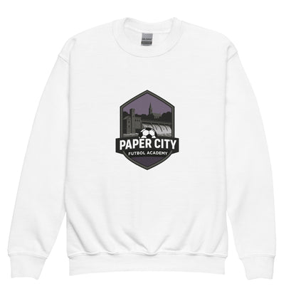 Classic | Youth Sweatshirt | Paper City Futbol Academy | Vanguard Shield Logo