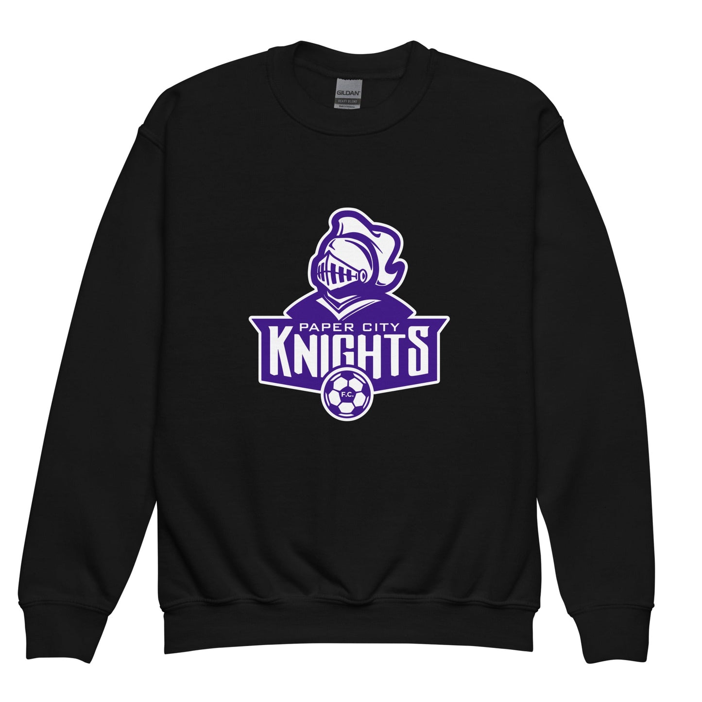 Classic | Youth Sweatshirt | Paper City Futbol Club | Emblem Logo