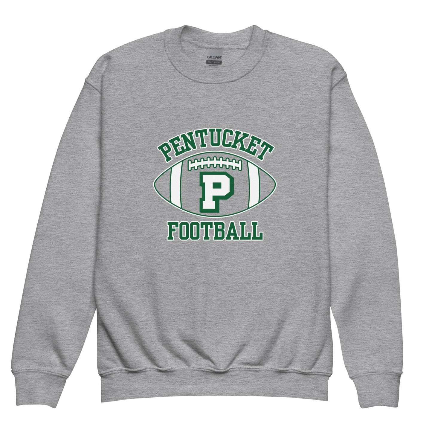 Classic | Youth Sweatshirt | Pentucket Youth Football and Cheer | Varsity Badge Logo