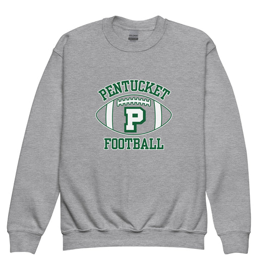 Classic | Youth Sweatshirt | Pentucket Youth Football and Cheer | Varsity Badge Logo