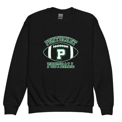 Classic | Youth Sweatshirt | Pentucket Youth Football and Cheer | Varsity Badge Logo