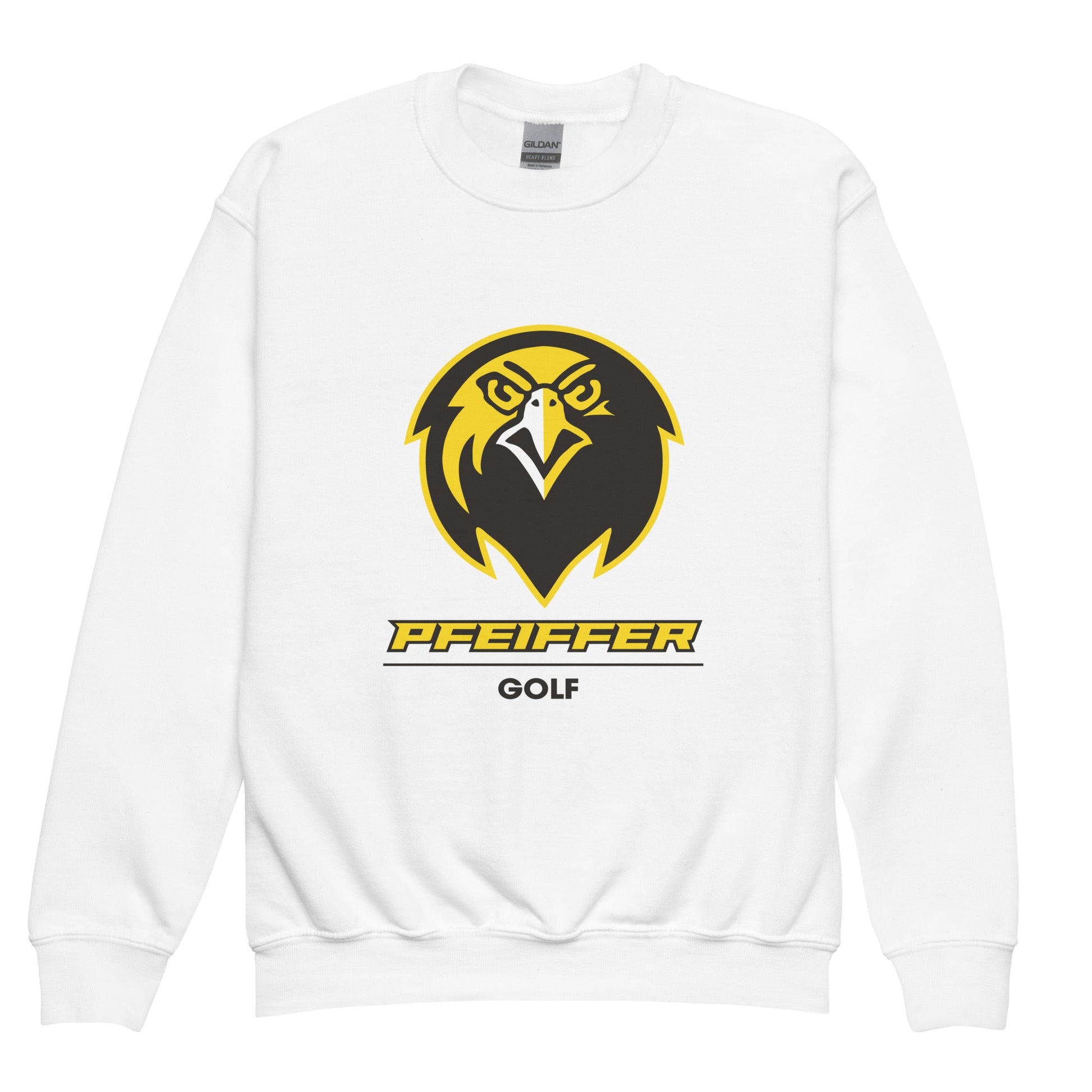 Classic | Youth Sweatshirt | Pfeiffer University Golf | Falcon Logo