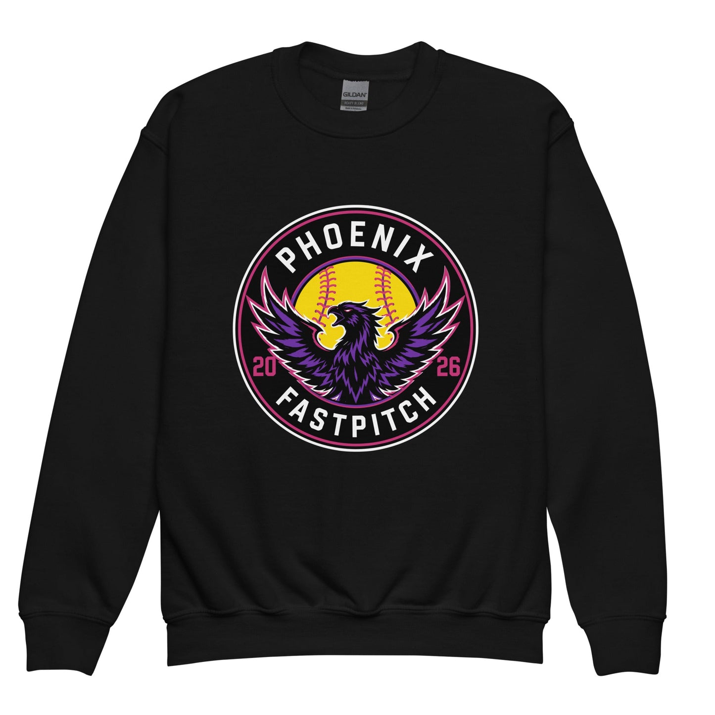 Classic | Youth Sweatshirt | Phoenix Fastpitch | Badge Logo