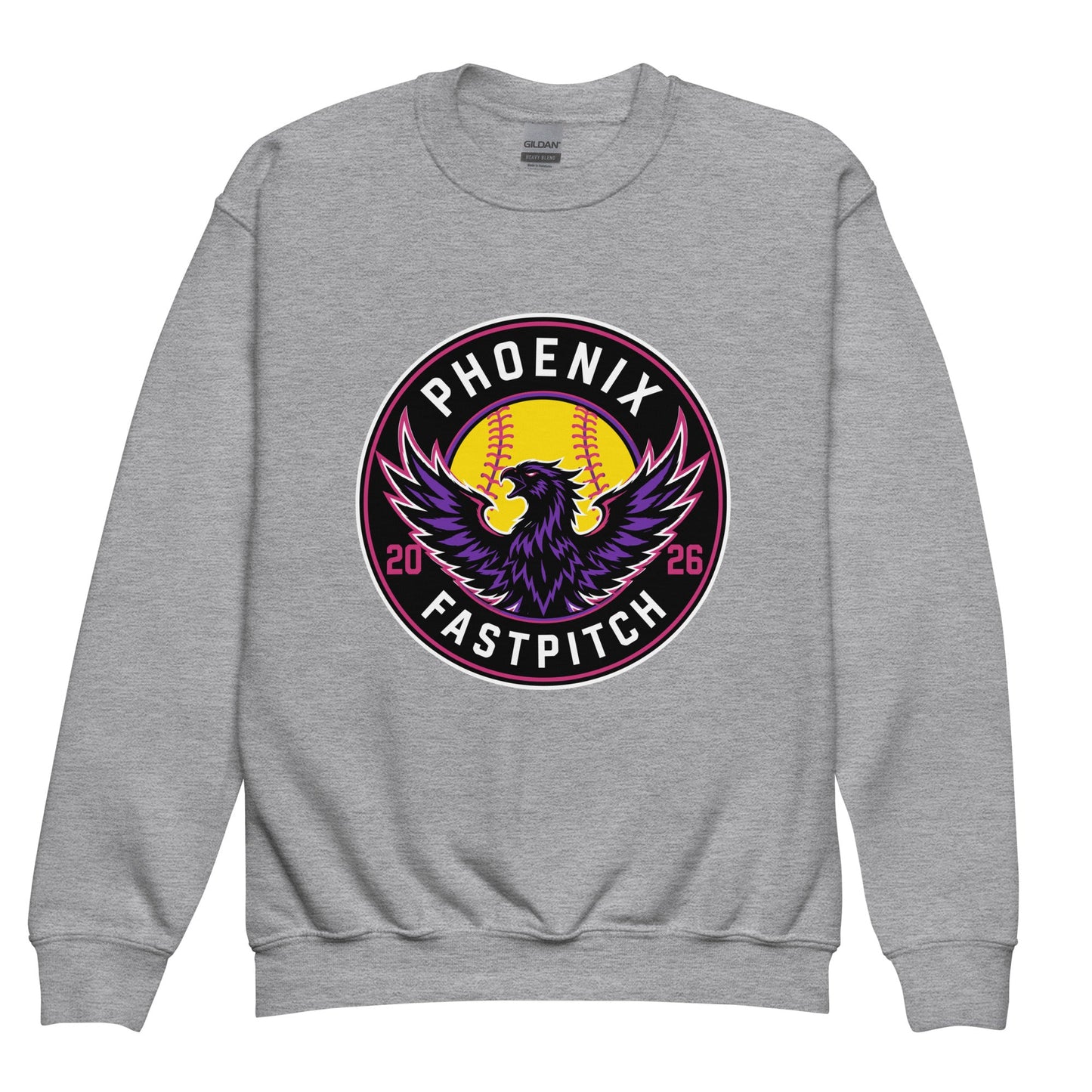 Classic | Youth Sweatshirt | Phoenix Fastpitch | Badge Logo
