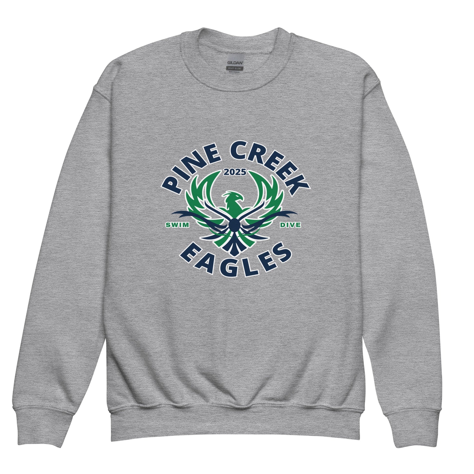 Classic | Youth Sweatshirt | PINE CREEK SWIM & DIVE | Swim & Dive Logo