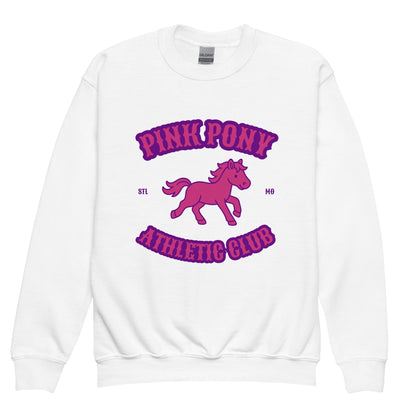 Classic | Youth Sweatshirt | Pink Pony Athletic Club | Crest Logo