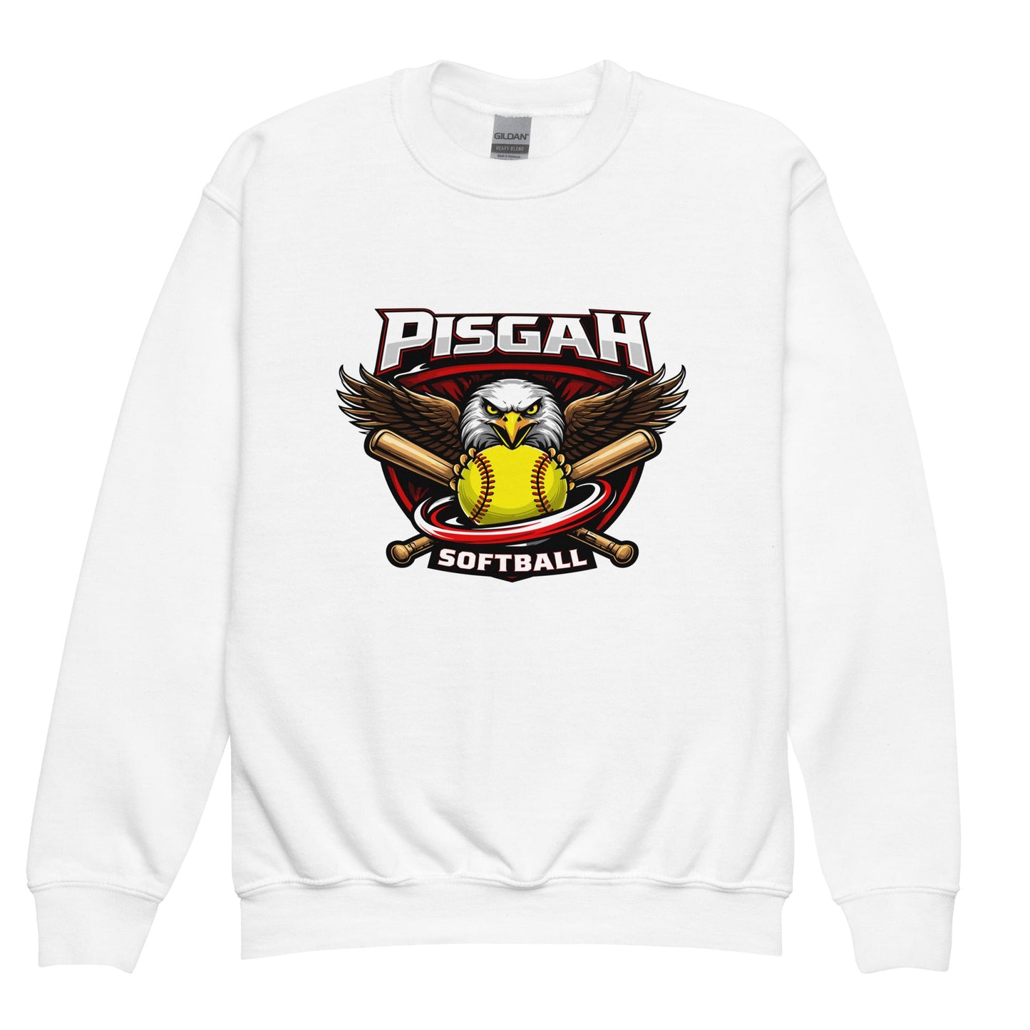 Classic | Youth Sweatshirt | Pisgah Rec League | Eagle Softball Logo
